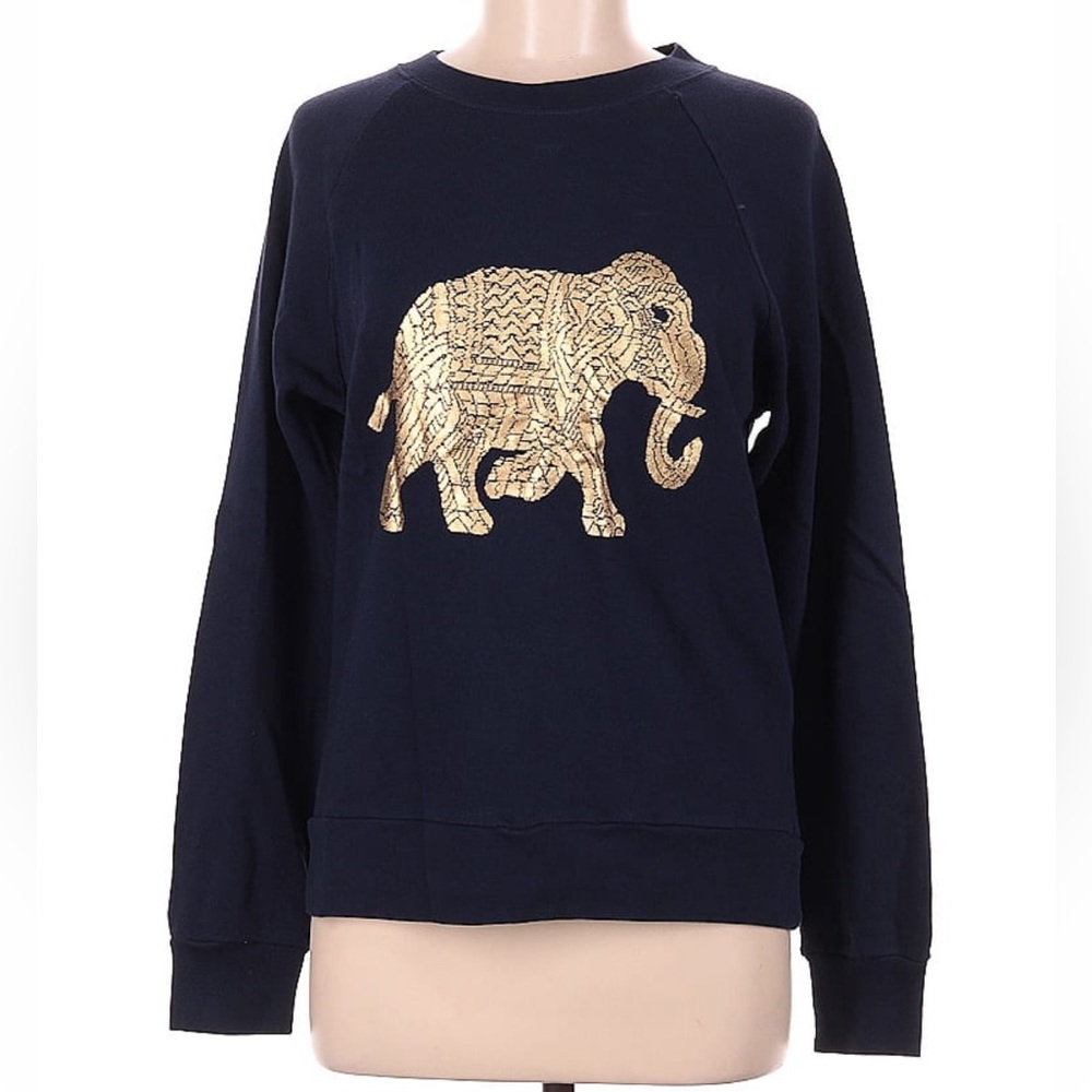 NWT J.Crew Factory Golden Elephant Crewneck Sweatshirt